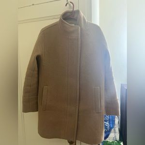 J Crew Light Beige City Coat Wool Blend Jacket Womens Size 6